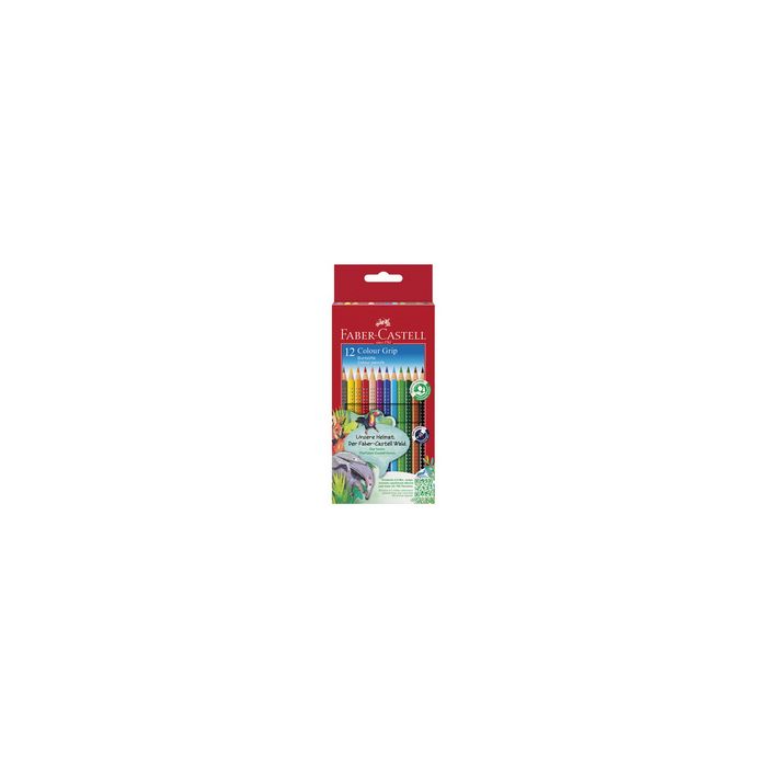 FABER-CASTELL Crayons de couleur Colour GRIP, étui de 12