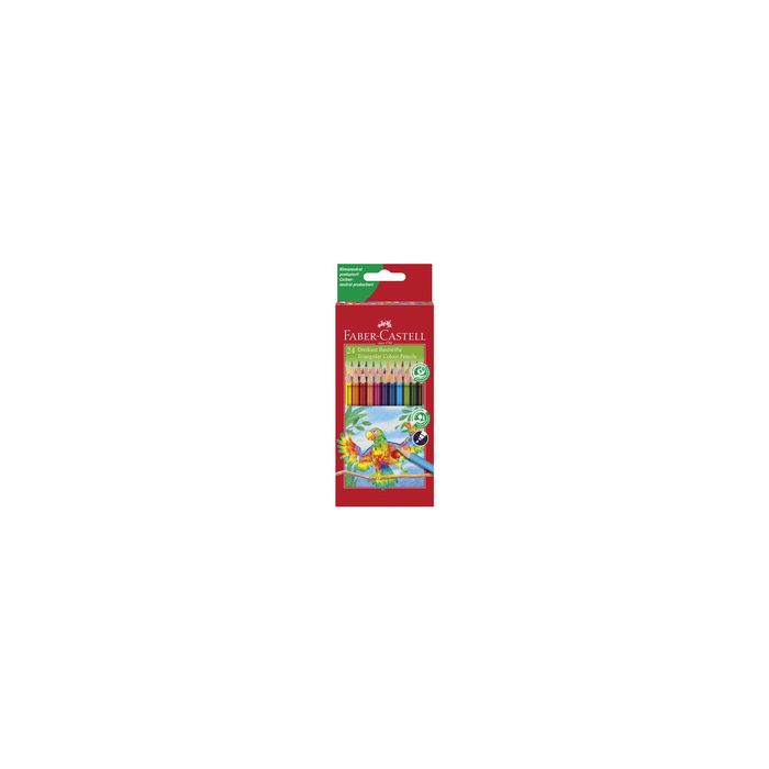 FABER-CASTELL Crayons de couleur triangulaires, étui de 24