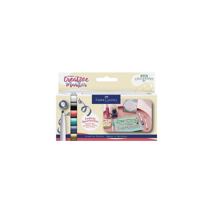 FABER-CASTELL Creative Marker GOLDFABER, étui de 6