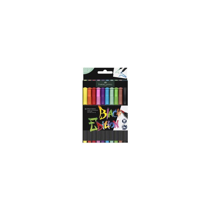 FABER-CASTELL Feutre Black Edition, étui de 10