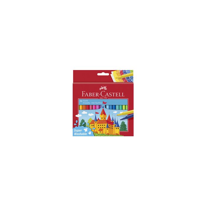 FABER-CASTELL Feutre CASTLE, étui carton de 36