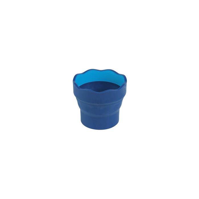 FABER-CASTELL Gobelet CLIC & GO, bleu