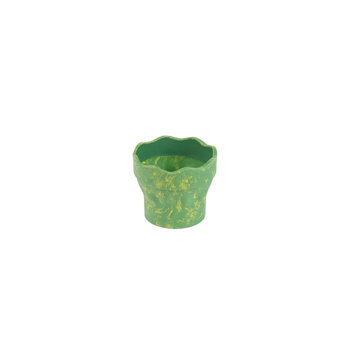 FABER-CASTELL Gobelet CLIC & GO, vert marbré