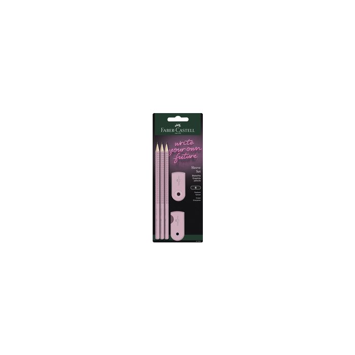 FABER-CASTELL Kit d'écriture SLEEVE, rose