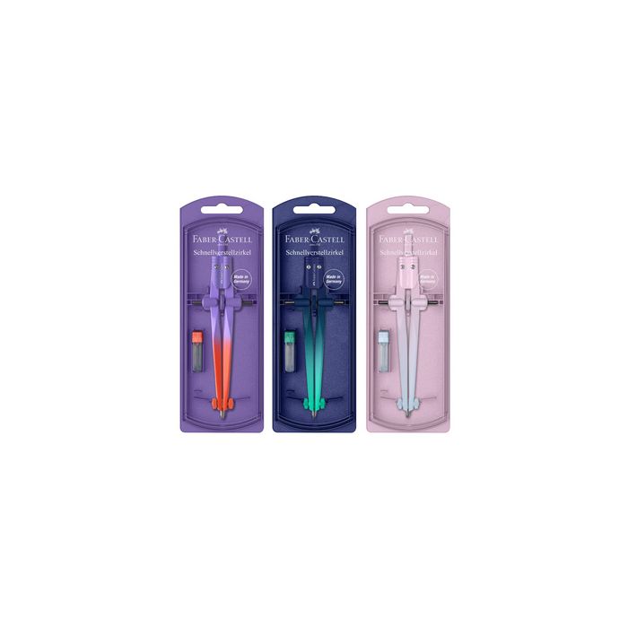 FABER-CASTELL Compas à réglage rapide STREAM Flow Edition x5