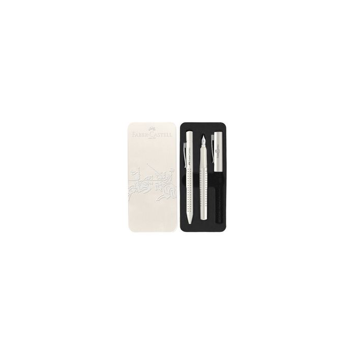FABER-CASTELL Set d'écriture GRIP 2010 Harmony, blanc