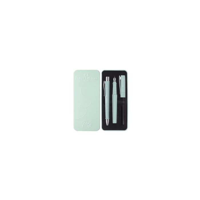 FABER-CASTELL Set de stylos POLY BALL/PEN, caribic blue