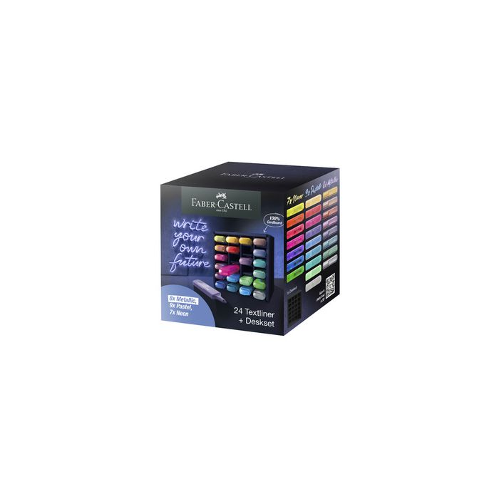 FABER-CASTELL Surligneur TEXTLINER 1546, en set de bureau