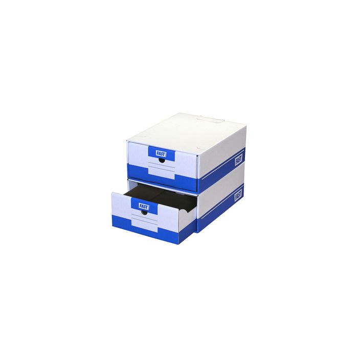 FAST Tiroir d'archivage Tirofast, couleur: blanc / bleu x10