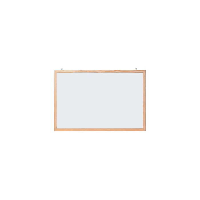 FRANKEN Tableau mural blanc avec cadre en bois, 400 x 300 mm