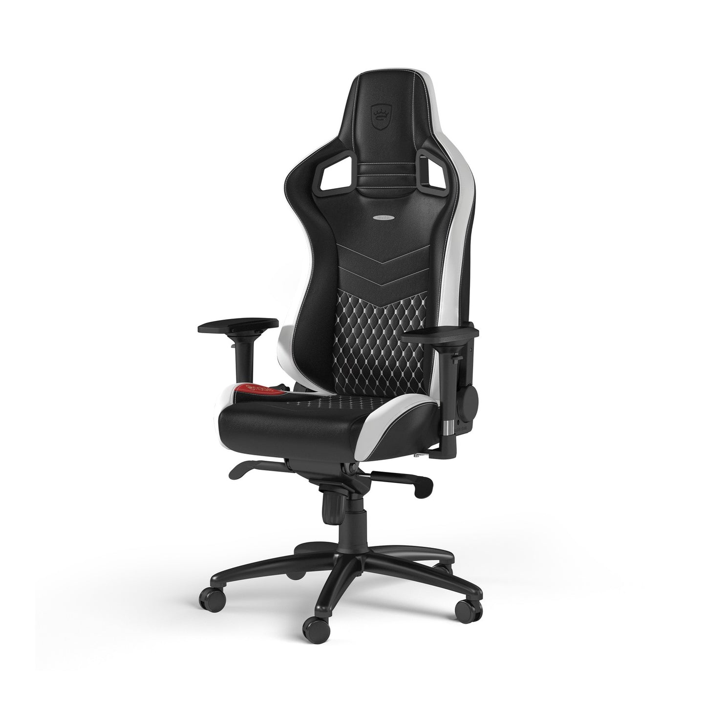 Fauteuil Gamer Noblechairs Epic en Cuir véritable (Noir/Blanc/Rouge)