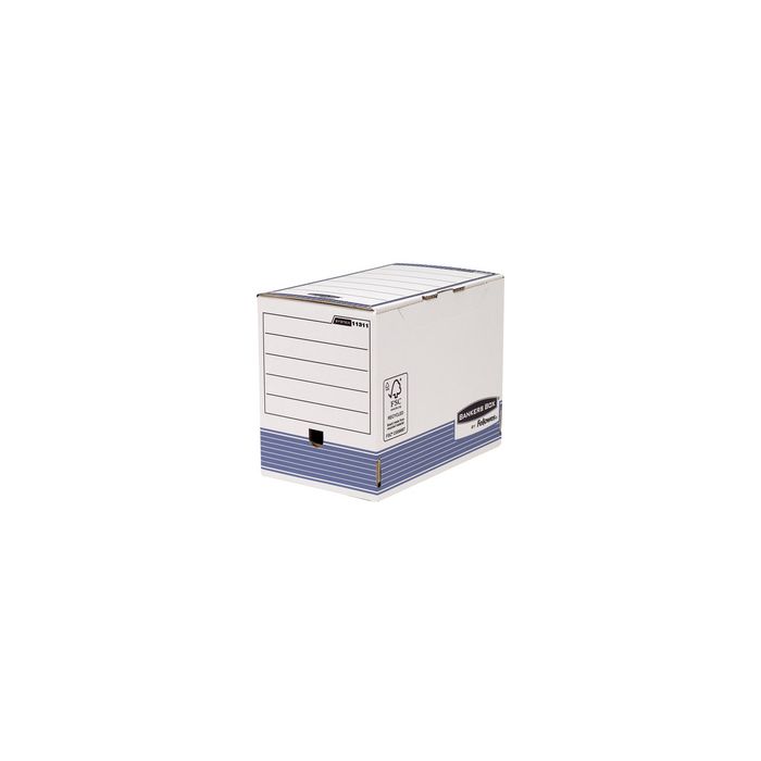Fellowes BANKERS BOX SYSTEM caisse d'archivage, bleu,