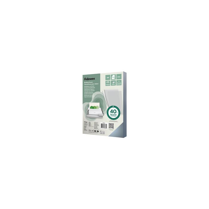 Fellowes Couverture, A4, PVC, 0,24 mm, transparent