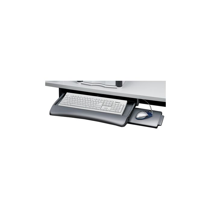 Fellowes Tiroir pour clavier avec tablette souris, graphite
