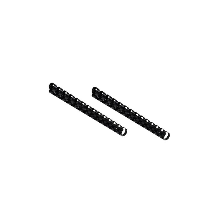 GBC Peigne à relier en plastique, A5, 14 boucles, 8mm, noir