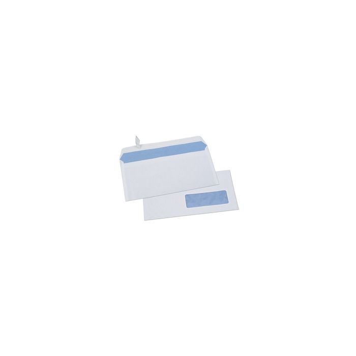 GPV Enveloppes ECO, DL, 110 x 220 mm, avec fenêtre, blanc