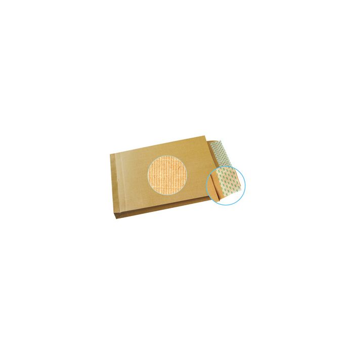 GPV Pochettes à soufflets, E4, 340 x 465 mm, kraft armé brun