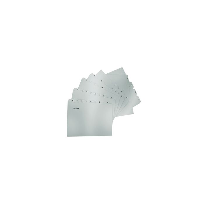 HAN Index alphabétique A-Z, PP, A4 paysage, 25 onglets, gris