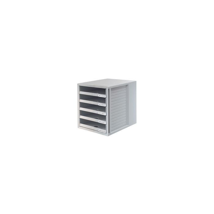 HAN Module de classement, 5 tiroirs ouverts, gris clair
