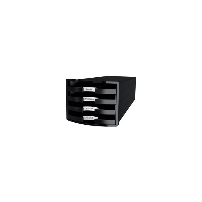 HAN Module de rangement IMPULS 2.0, 4 tiroirs ouverts, noir