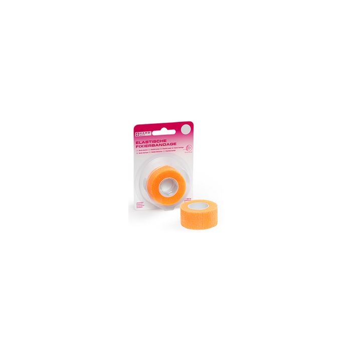 HARO Bande de fixation élastique, 25 mm x 2,5 m, orange