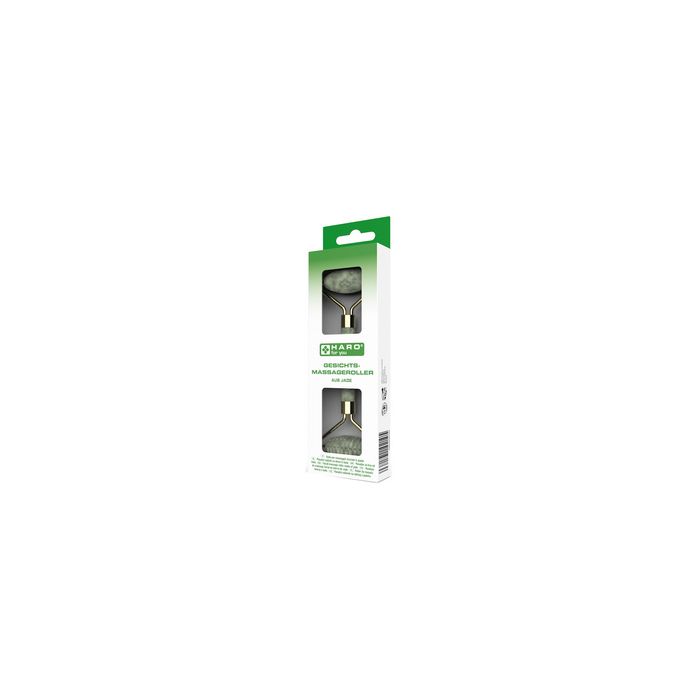 HARO Rouleau de massage facial, en jade, vert