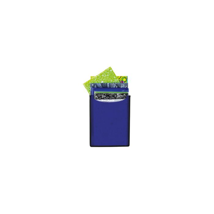 HERMA Boîte scolaire "Flexi", bleu foncé translucide