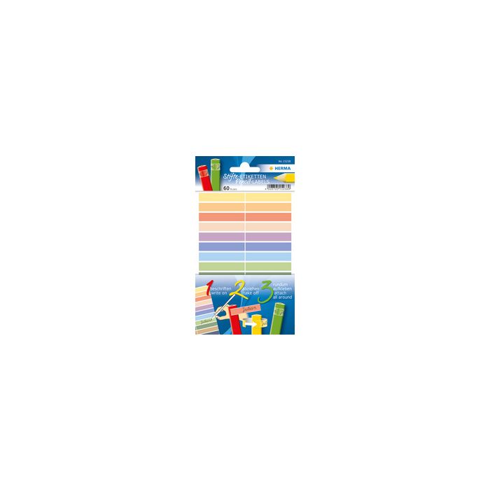 HERMA Etiquettes pour crayons HOME, 46 x 10 mm, couleurs
