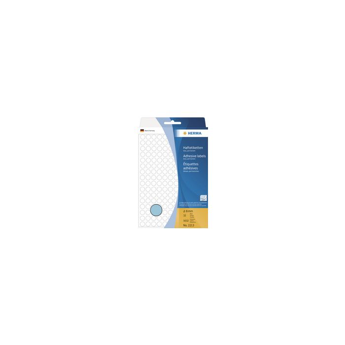 HERMA Pastille adhésive, diamètre: 8 mm, jaune