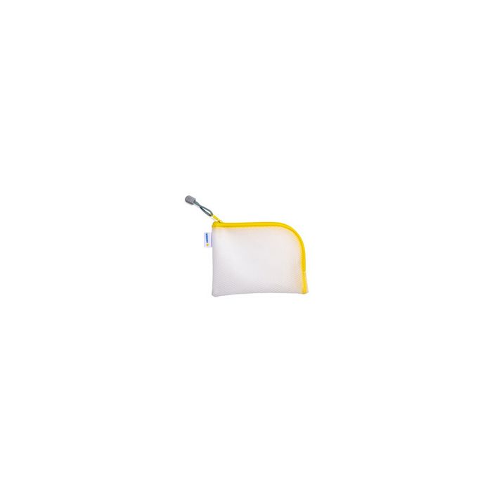 HERMA Pochette à fermeture à zip "Mesh Bags", A7, jaune
