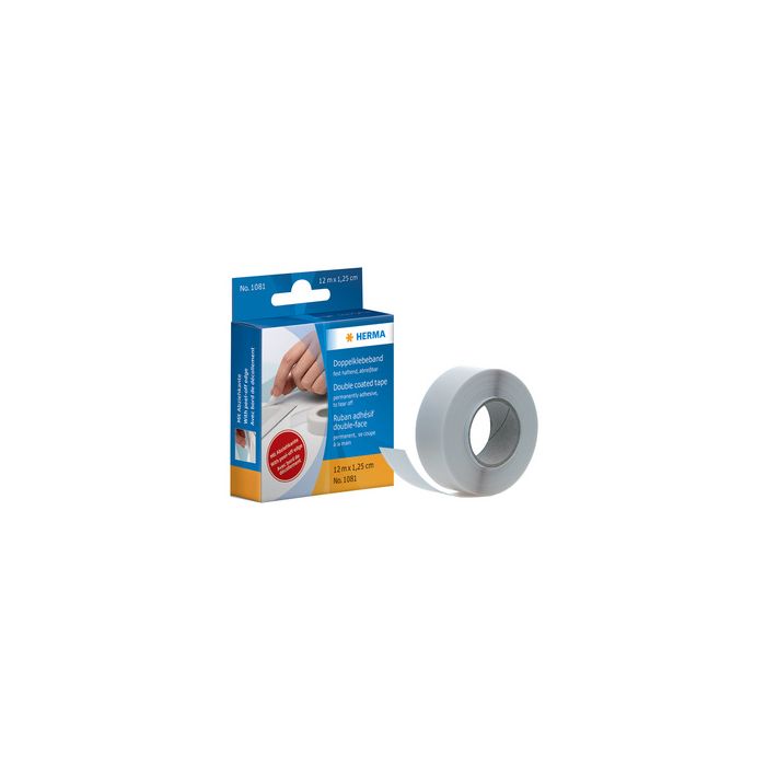 HERMA ruban-adhésif double face, 12,5 mm x 50 m, blanc