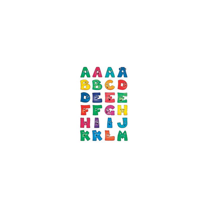 HERMA stickers alphabétique A-Z, en papier, visages amusants