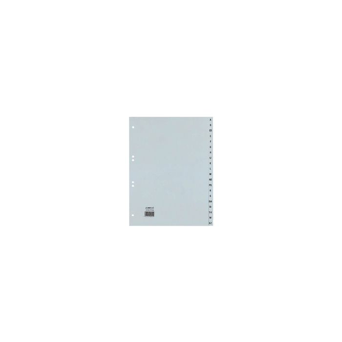 HETZEL Intercalaires en plastiques, A-Z, A4, PP, 20 touches