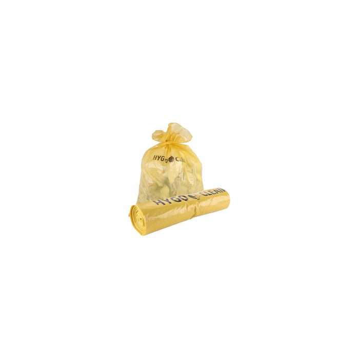 HYGOCLEAN Sac poubelle LDPE Light, 240 L, 40 microns, jaune x9