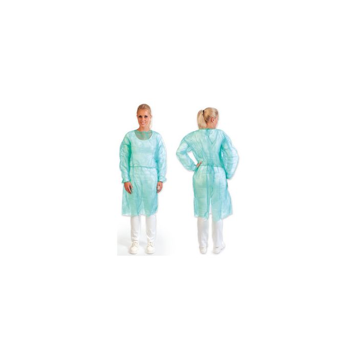 HYGOSTAR Blouse PP avec élastique aux manches, L, vert x10