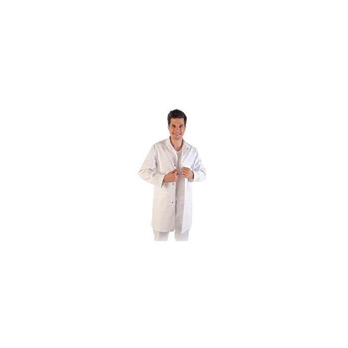 HYGOSTAR Blouse agroalimentaire conforme HACCP, L, blanc