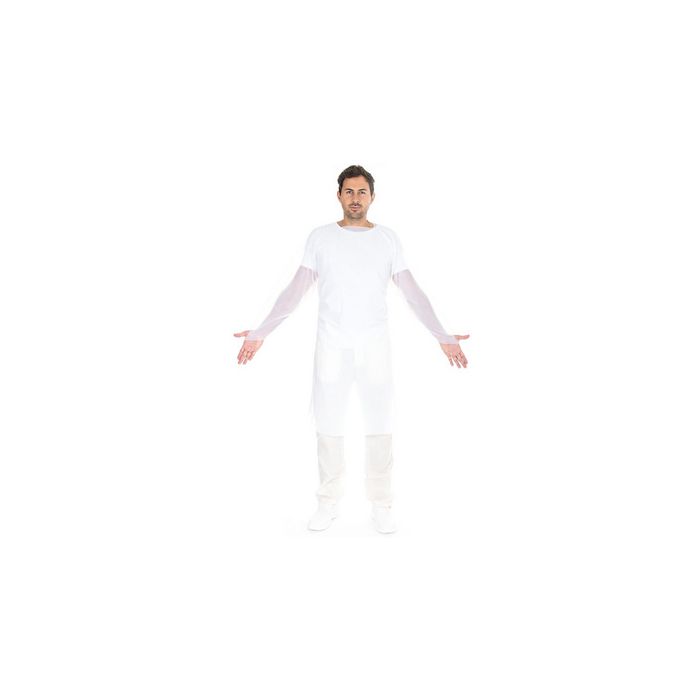 HYGOSTAR Blouse d'examen CPE avec trou pour le pouce, blanc x25