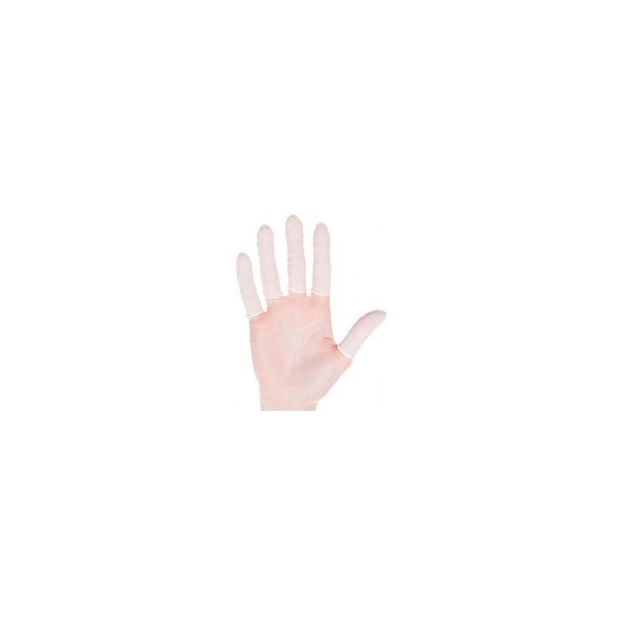 HYGOSTAR Doigtier nitrile, sans poudre, L, blanc