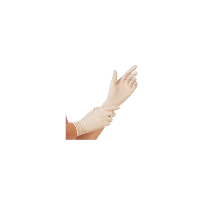 HYGOSTAR Gant en latex Sense, M, naturel, sans poudre