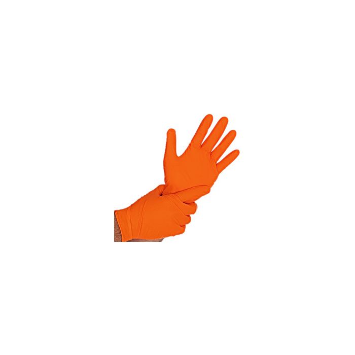 HYGOSTAR Gant en nitrile DIAMOND GRIP, L, orange