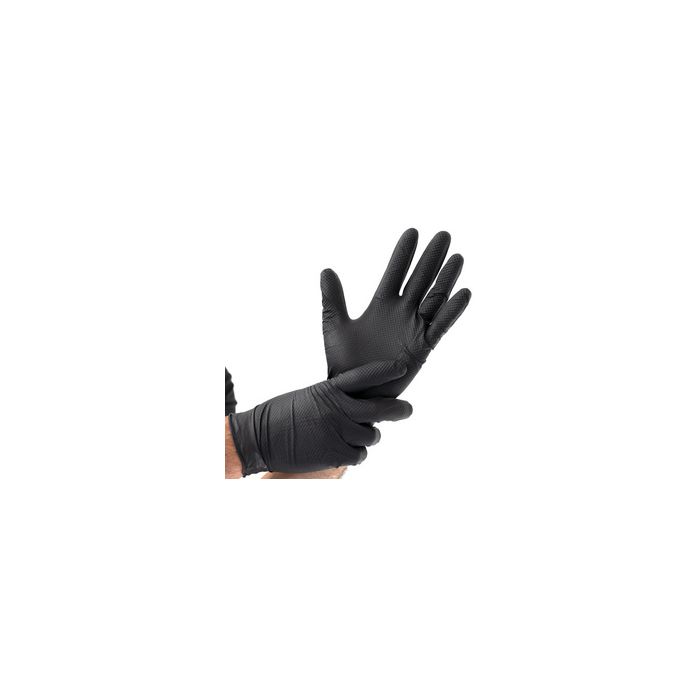 HYGOSTAR Gant en nitrile "POWER GRIP", M, noir