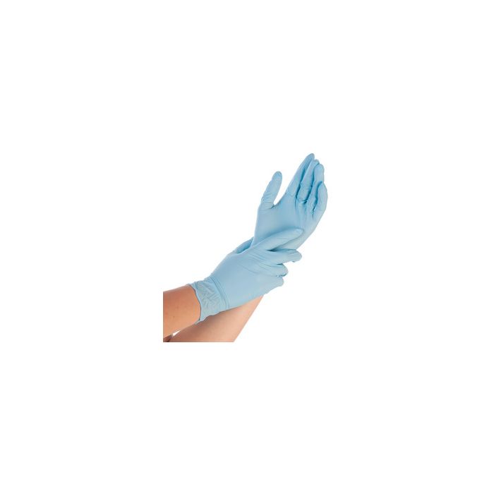 HYGOSTAR Gant nitrile CONTROL, M, poudré, blanc