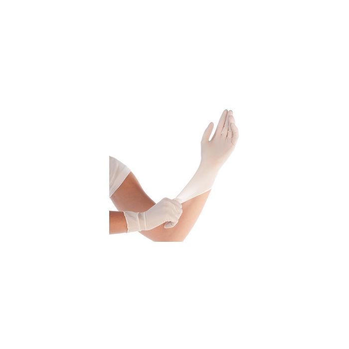 HYGOSTAR Gant synthétique Elastic, M, sans poudre, blanc