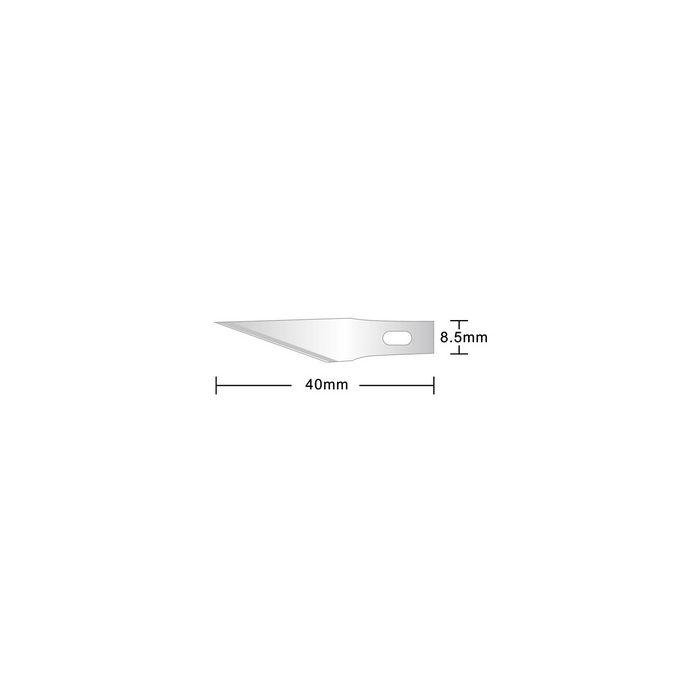 Hansa Lame de rechange pour scalpel, argent