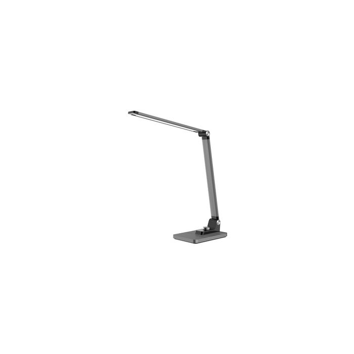 Hansa Lampe de bureau à LED "Breeze", socle, gris métallique