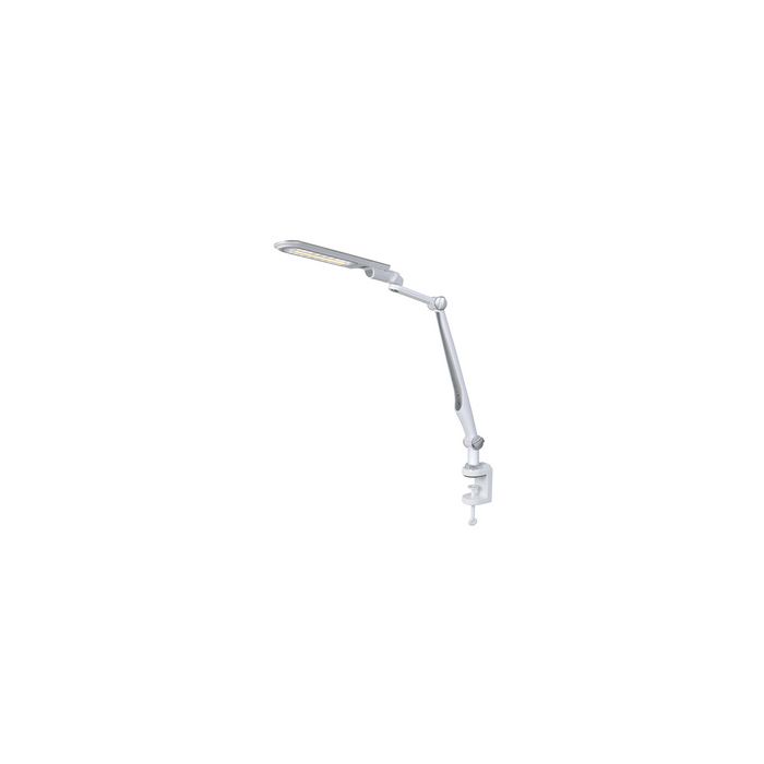 Hansa Lampe de bureau à LED Multiflex, pince & socle, argent