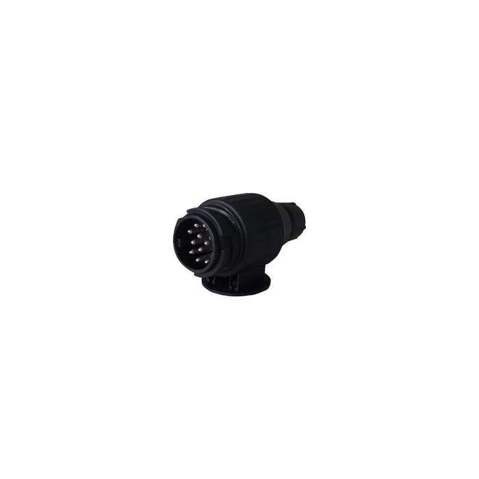 IWH Prise de voiture, 13 broches, plastique, noir