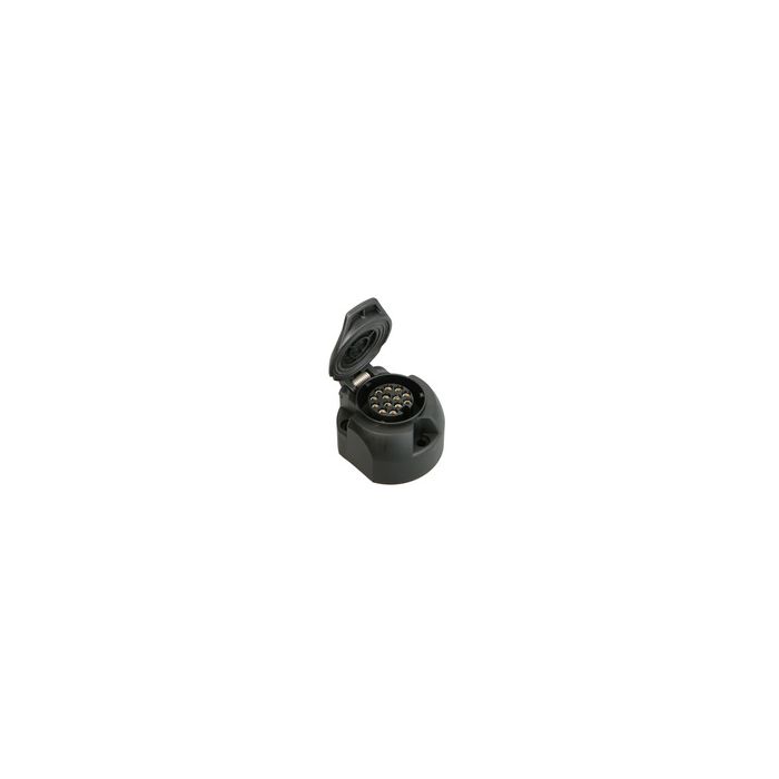IWH Prise de voiture, 13 broches, plastique, noir