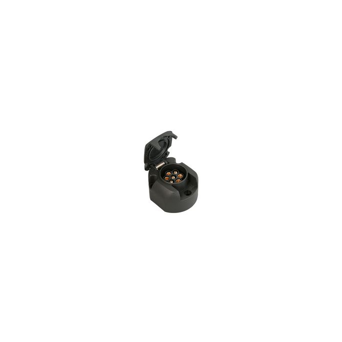 IWH Prise de voiture, 7 broches, plastique, noir