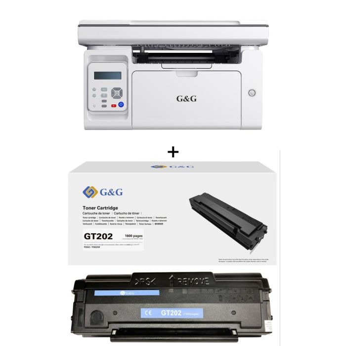 Imprimante Laser Multifonction Monochrome G&G M2022 + le toner GT202